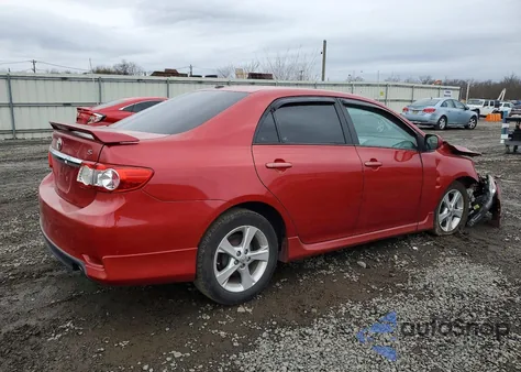 2011 Toyota Corolla Base from USA, damaged, VIN 2T1BU4EE1BC716570